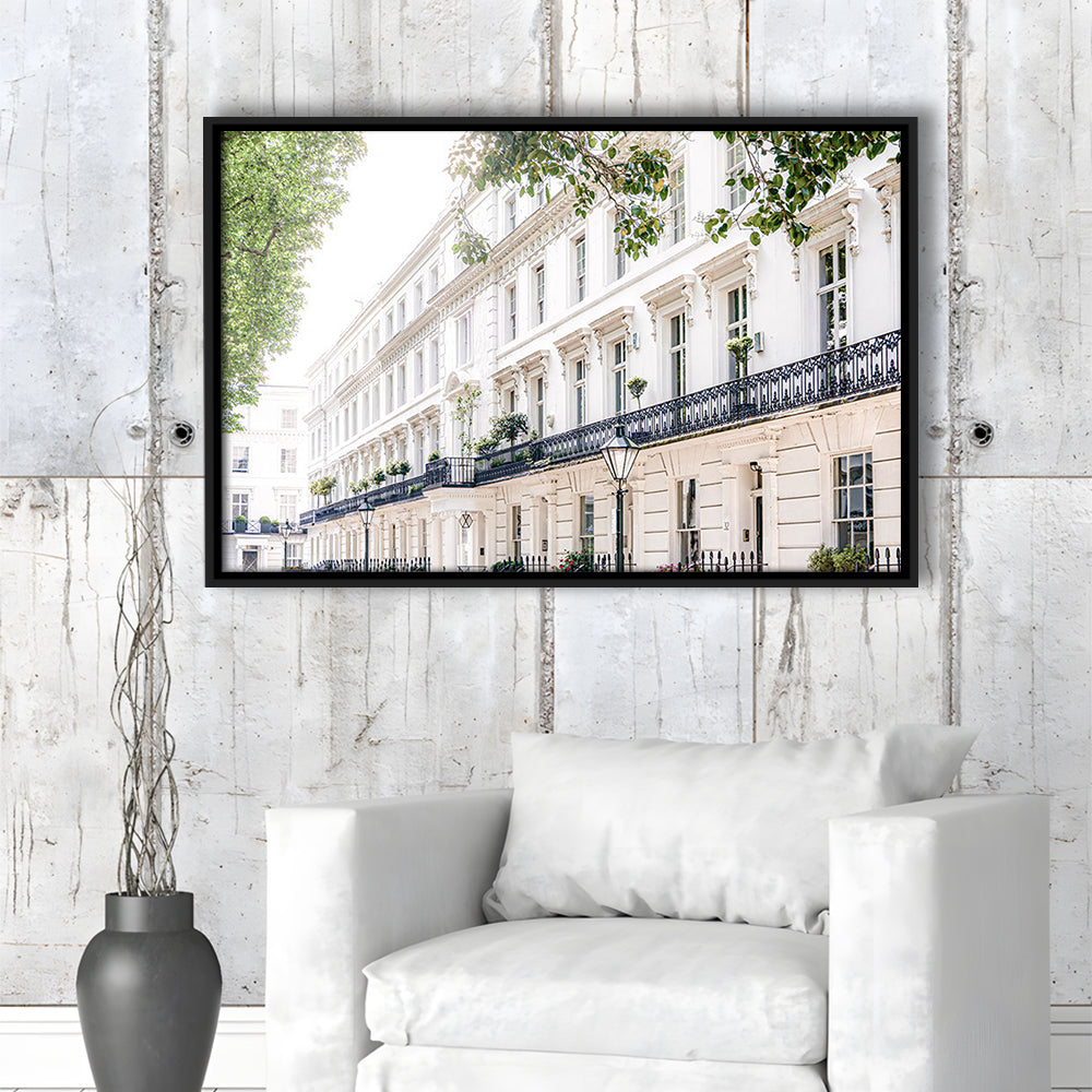 London Photography Print, London Prints, Neutral Prints, Floating Framed Canvas Print Wall Art