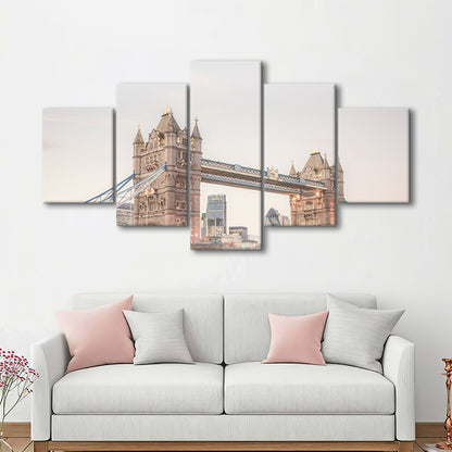 London Photography Print Tower Bridge London Wall Art, Mixed Panels Canvas Print Wall Art
