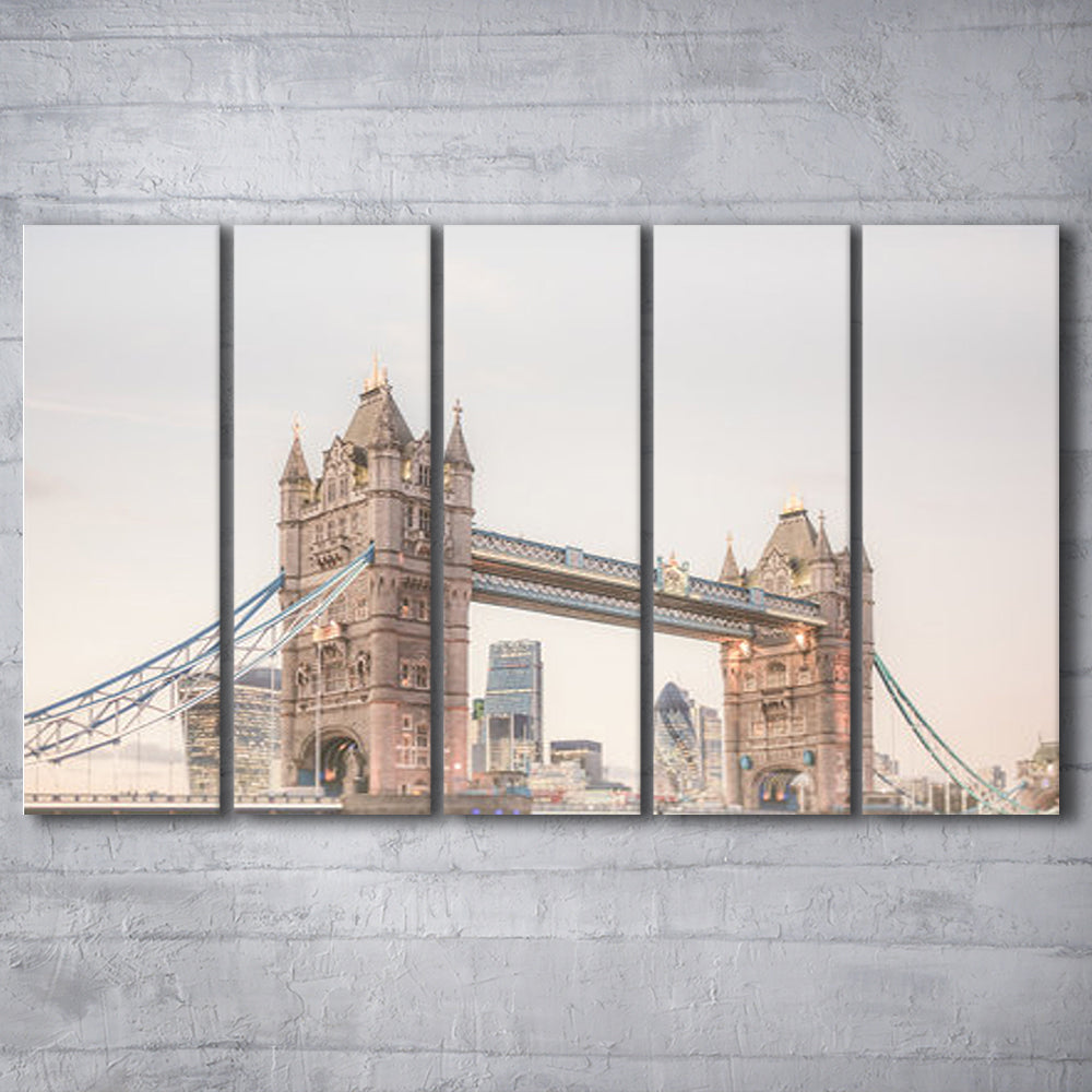 London Photography Print Tower Bridge London Wall Art, Multi Panels Canvas Print Wall Art