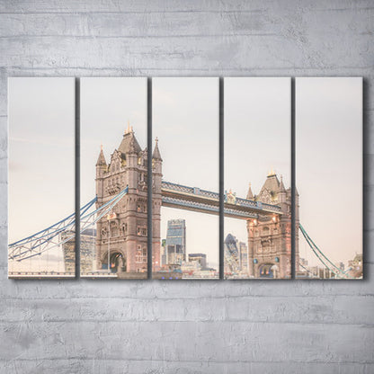 London Photography Print Tower Bridge London Wall Art, Multi Panels Canvas Print Wall Art