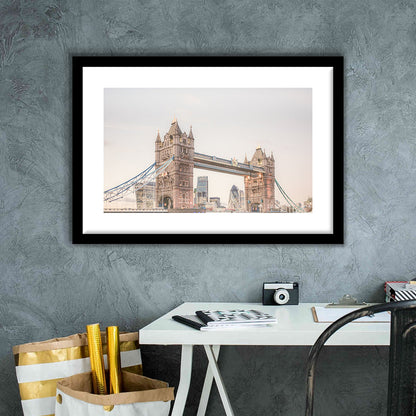 London Photography Print Tower Bridge London Wall Art, Framed Art Print White Border Wall Decor