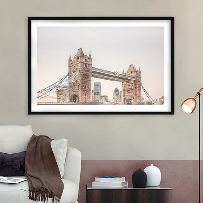 London Photography Print Tower Bridge London Wall Art, Framed Art Print White Border Wall Decor
