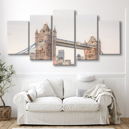London Photography Print Tower Bridge London Wall Art, Mixed Panels Canvas Print Wall Art
