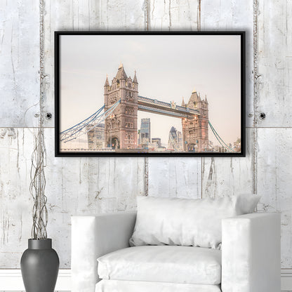 London Photography Print Tower Bridge London Wall Art, Floating Framed Canvas Print Wall Art