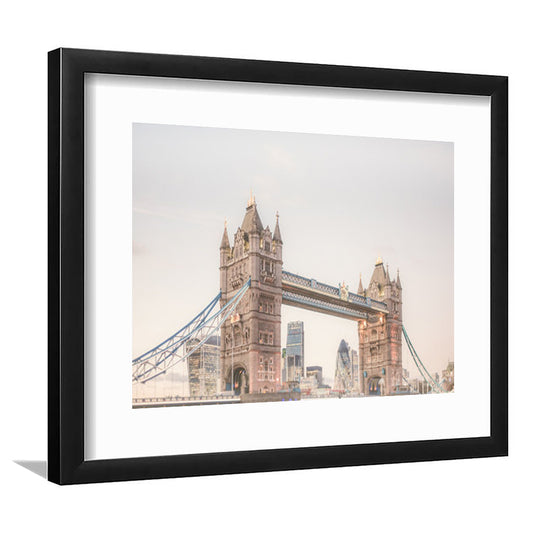 London Photography Print Tower Bridge London Wall Art, Framed Art Print White Border Wall Decor