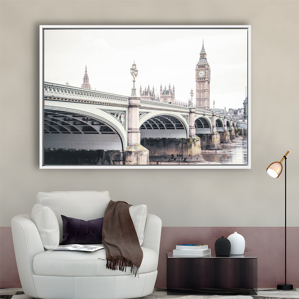 London Photography Printable London Wall Big Ben Print London Wall Art, Floating Framed Canvas Print Wall Art