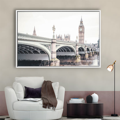 London Photography Printable London Wall Big Ben Print London Wall Art, Floating Framed Canvas Print Wall Art
