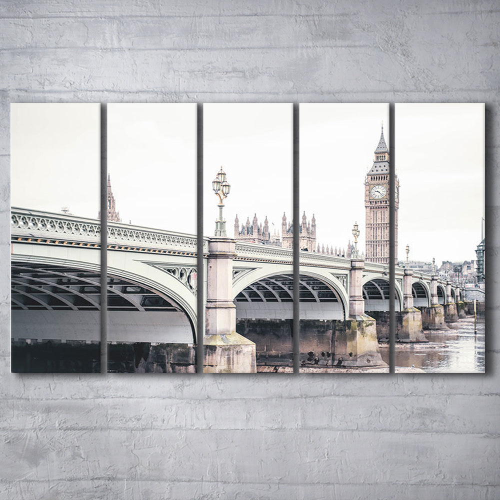 London Photography Printable London Wall Big Ben Print London Wall Art, Multi Panels Canvas Print Wall Art