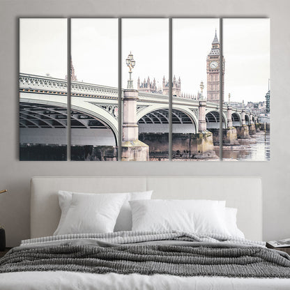 London Photography Printable London Wall Big Ben Print London Wall Art, Multi Panels Canvas Print Wall Art