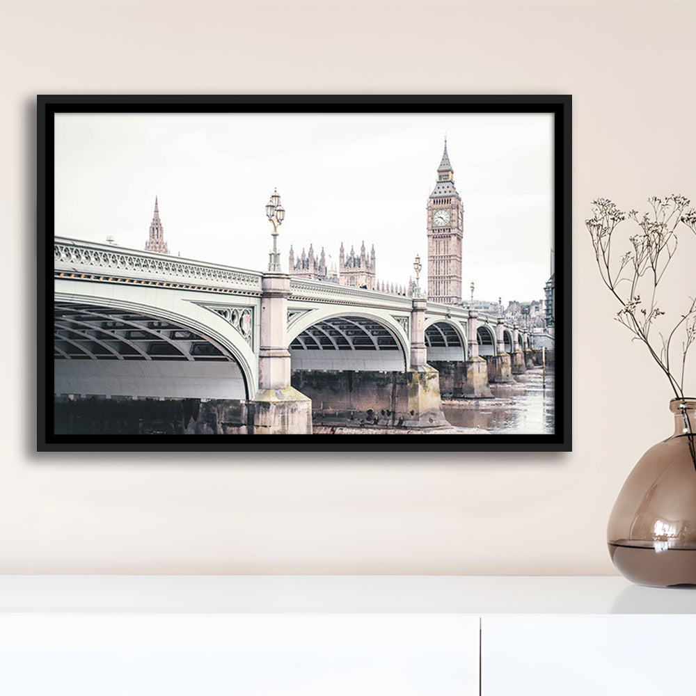 London Photography Printable London Wall Big Ben Print London Wall Art, Floating Framed Canvas Print Wall Art