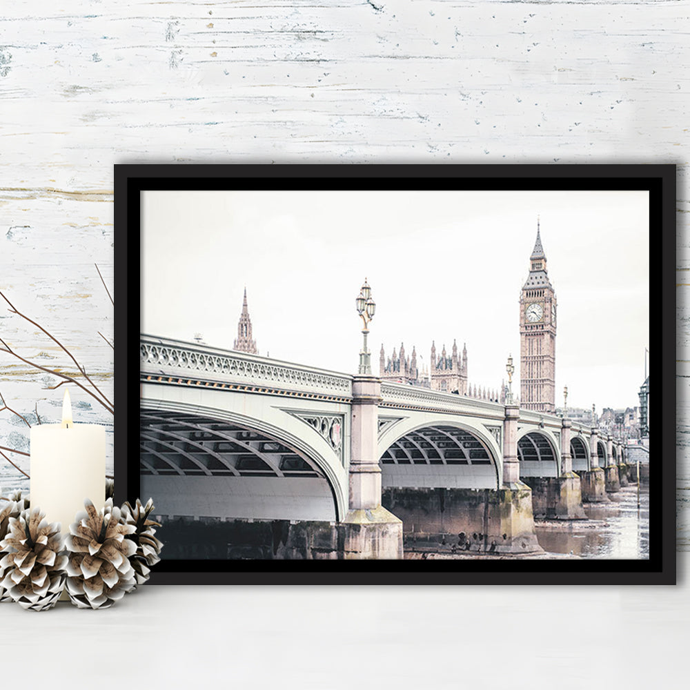 London Photography Printable London Wall Big Ben Print London Wall Art, Floating Framed Canvas Print Wall Art