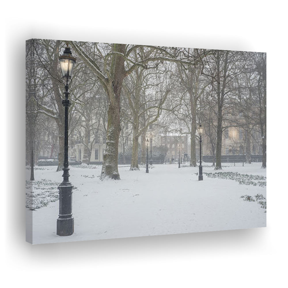 London Snow Photography Print, London Prints, Neutral Prints, Canvas Print Wall Art Home Decor