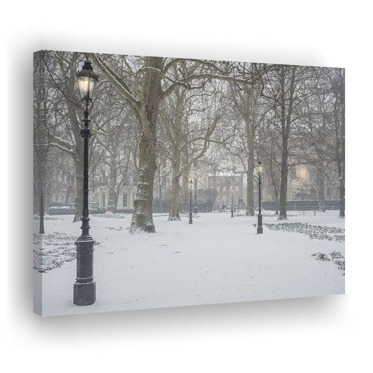 London Snow Photography Print, London Prints, Neutral Prints, Canvas Print Wall Art Home Decor