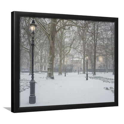London Snow Photography Print, London Prints, Neutral Prints, Framed Art Print Wall Decor, Framed Picture