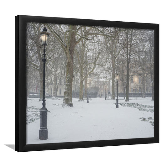 London Snow Photography Print, London Prints, Neutral Prints, Framed Art Print Wall Decor, Framed Picture