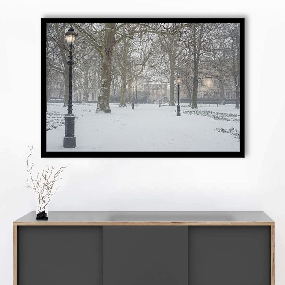 London Snow Photography Print, London Prints, Neutral Prints, Framed Art Print Wall Decor, Framed Picture