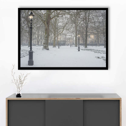 London Snow Photography Print, London Prints, Neutral Prints, Framed Art Print Wall Decor, Framed Picture