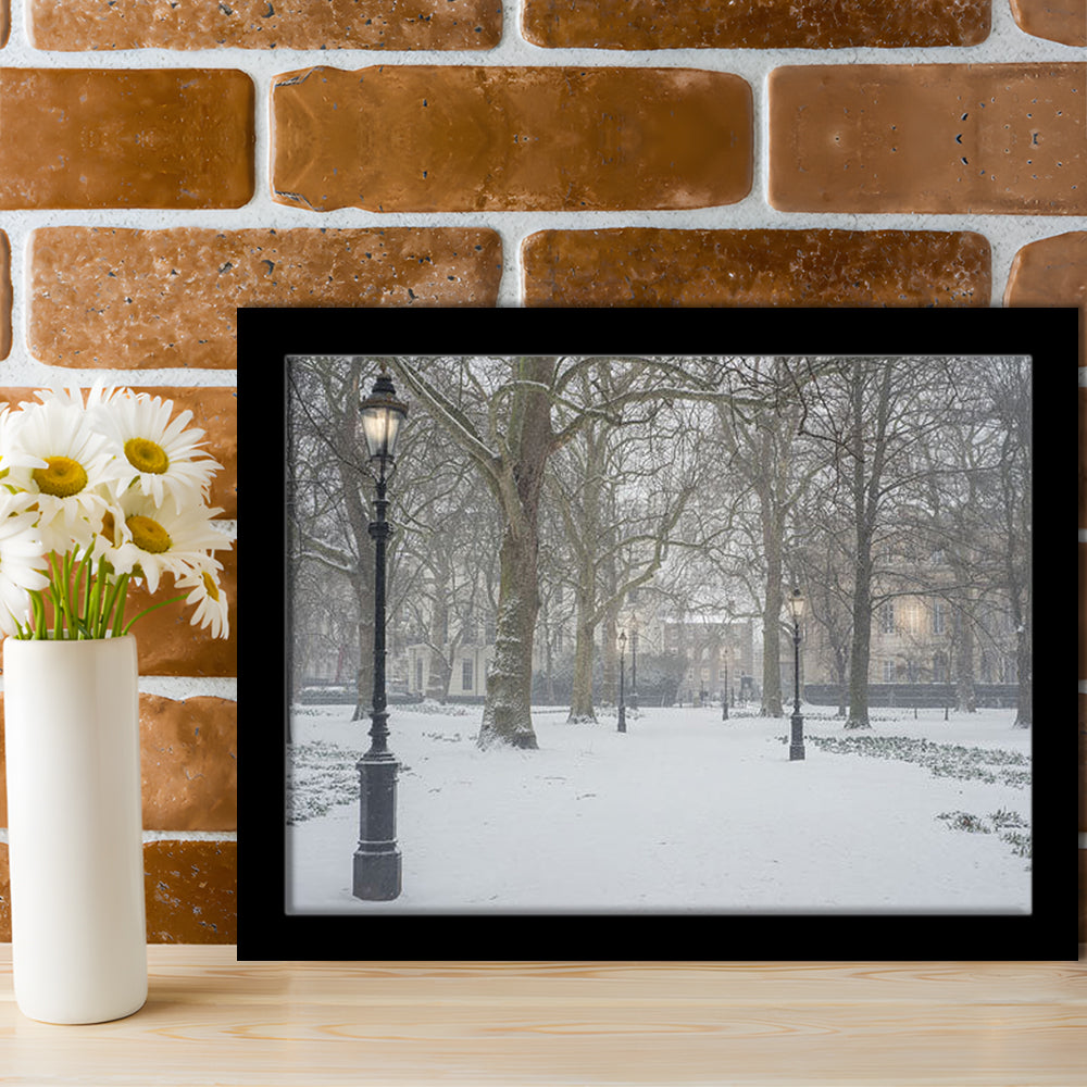 London Snow Photography Print, London Prints, Neutral Prints, Framed Art Print Wall Decor, Framed Picture