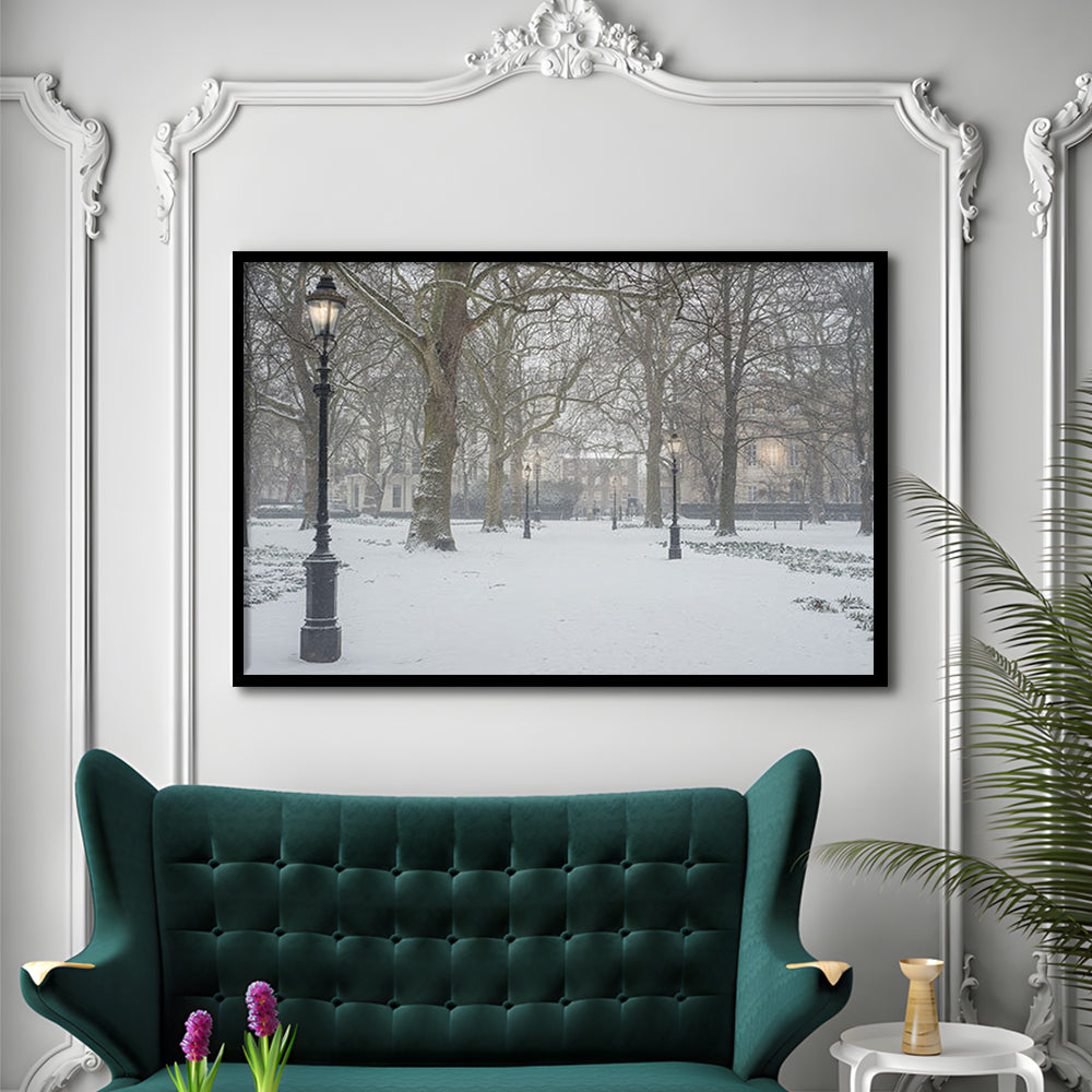 London Snow Photography Print, London Prints, Neutral Prints, Framed Art Print Wall Decor, Framed Picture
