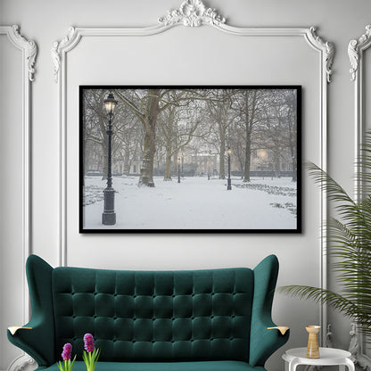 London Snow Photography Print, London Prints, Neutral Prints, Framed Art Print Wall Decor, Framed Picture