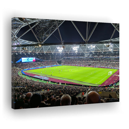London Stadium, Stadium Canvas, Sport Art, Fan Gifts, Man Cave Decor, Art Print, Canvas Print Wall Art