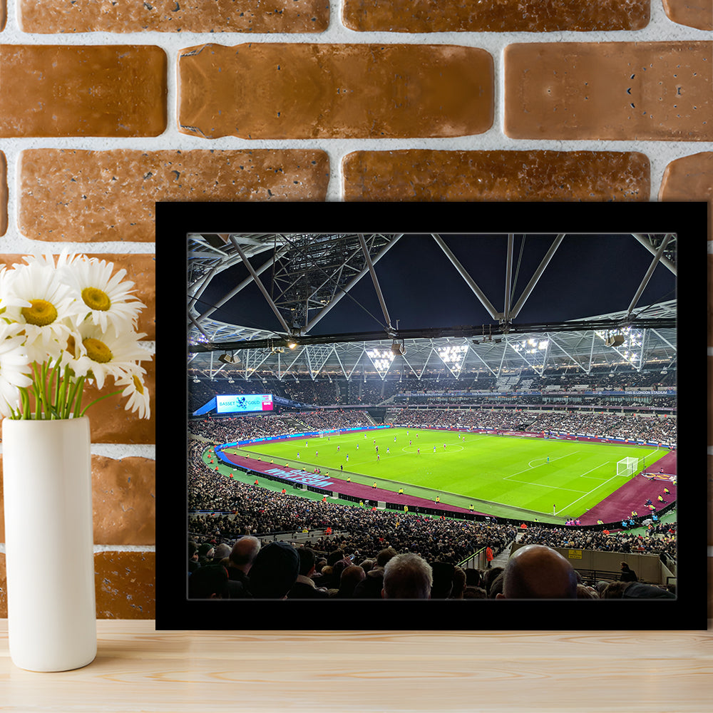 London Stadium, Stadium Canvas, Sport Art, Fan Gifts, Framed Art Print Wall Decor, Picture Framed