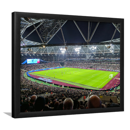 London Stadium, Stadium Canvas, Sport Art, Fan Gifts, Framed Art Print Wall Decor, Picture Framed