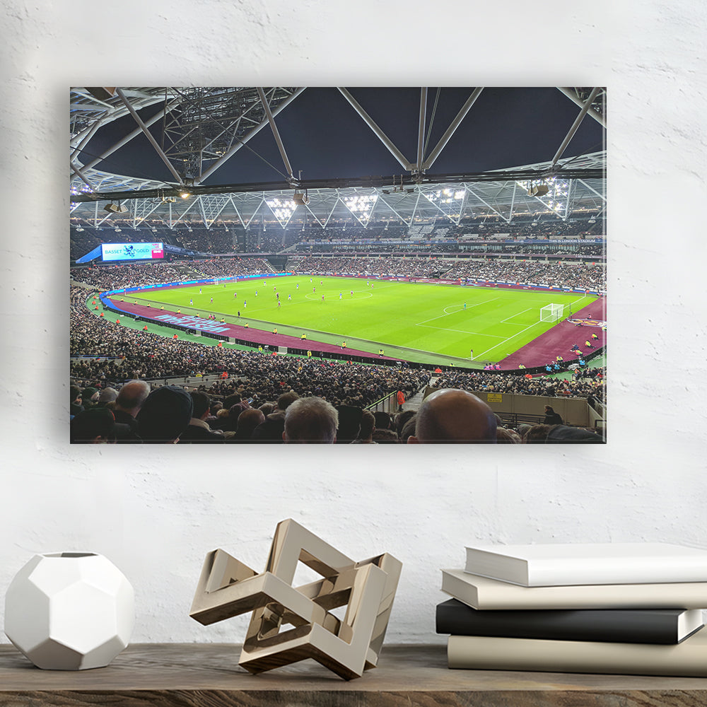London Stadium, Stadium Canvas, Sport Art, Fan Gifts, Man Cave Decor, Art Print, Canvas Print Wall Art