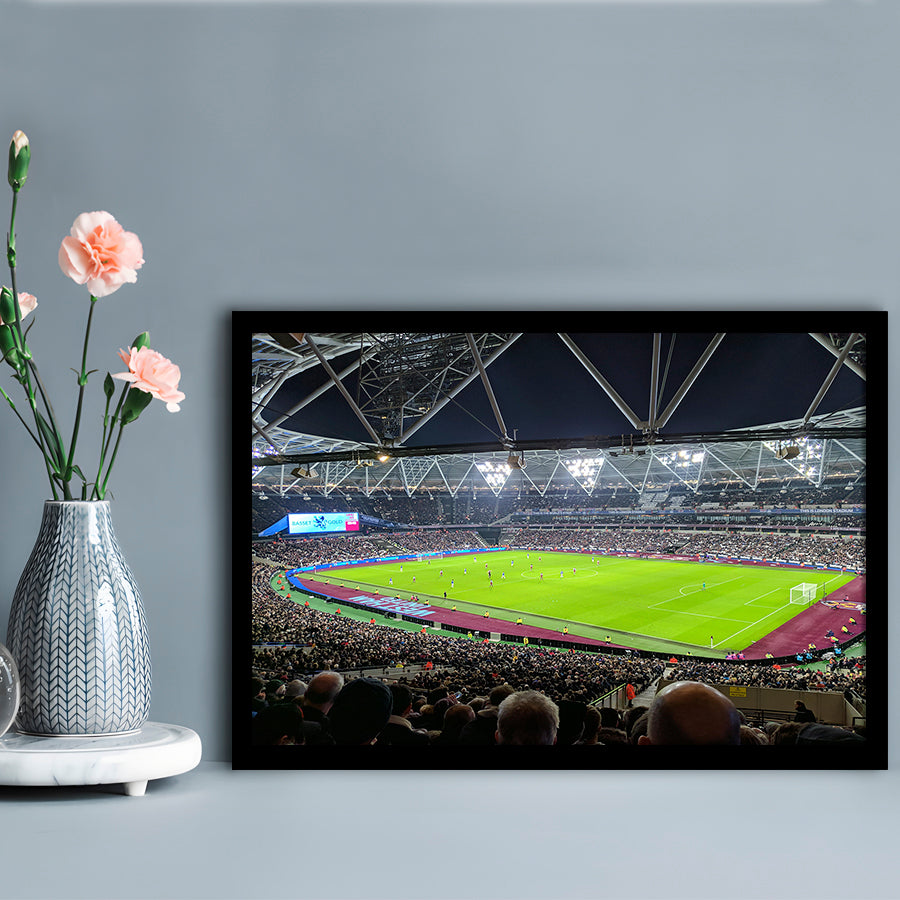 London Stadium, Stadium Canvas, Sport Art, Fan Gifts, Framed Art Print Wall Decor, Picture Framed