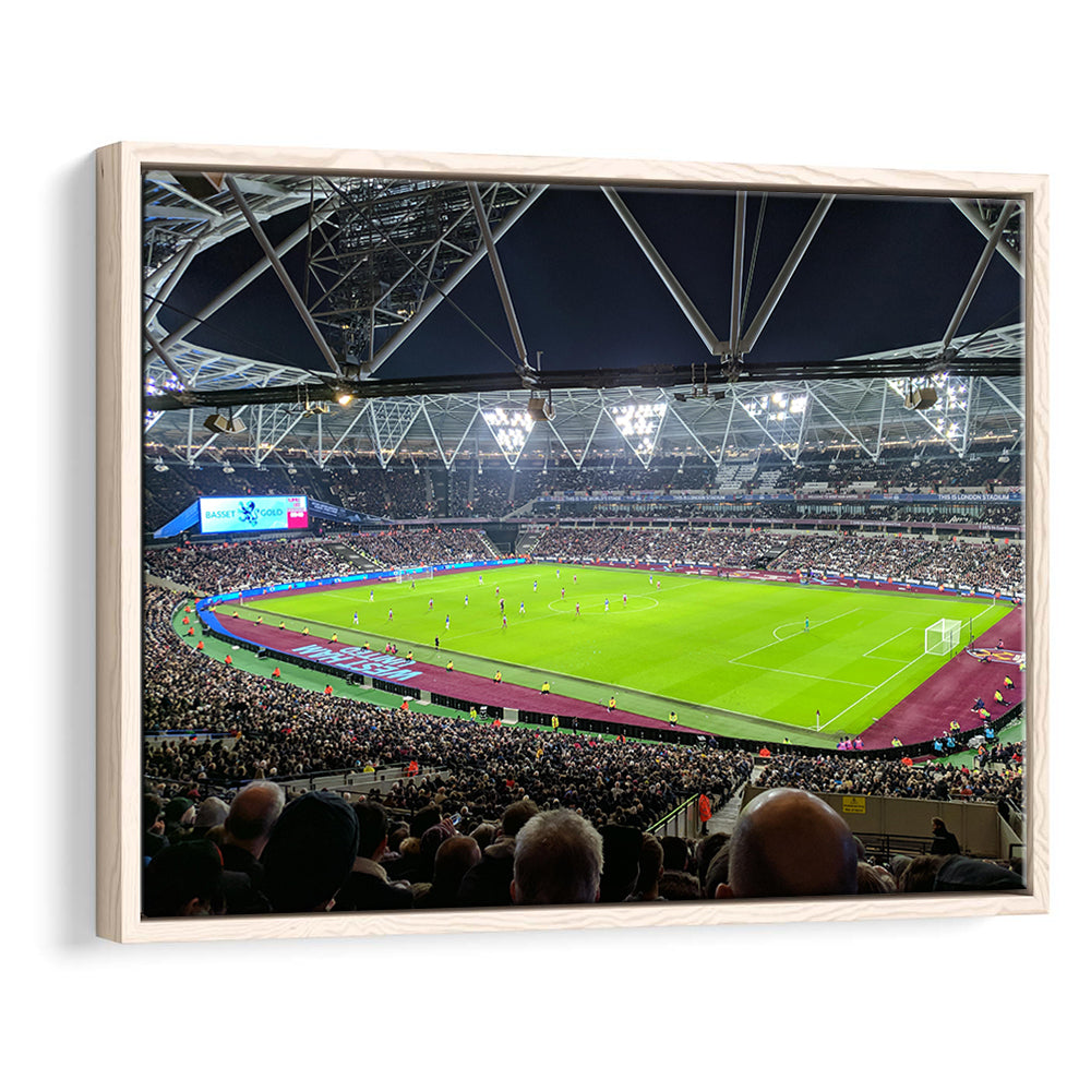 London Stadium, Stadium Canvas, Sport Art, Fan Gifts, Framed Canvas Print Wall Art, Floating Frame