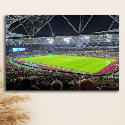 London Stadium, Stadium Canvas, Sport Art, Fan Gifts, Man Cave Decor, Art Print, Canvas Print Wall Art