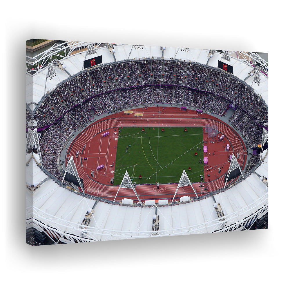 London Stadium in England, Stadium Canvas, Sport Art, Fan Gifts, Man Cave Decor, Art Print, Canvas Print Wall Art