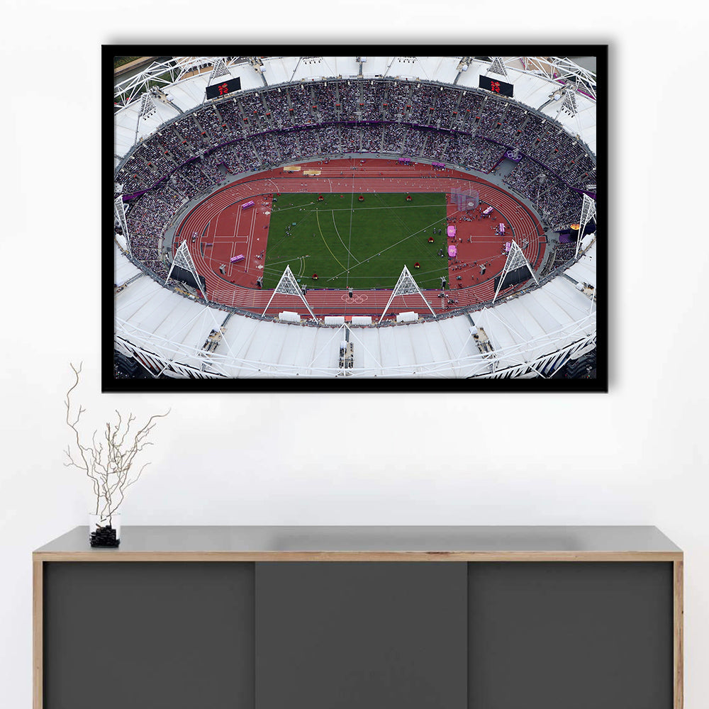 London Stadium in England, Stadium Canvas, Sport Art, Fan Gifts, Framed Art Print Wall Decor, Picture Framed