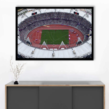 London Stadium in England, Stadium Canvas, Sport Art, Fan Gifts, Framed Art Print Wall Decor, Picture Framed
