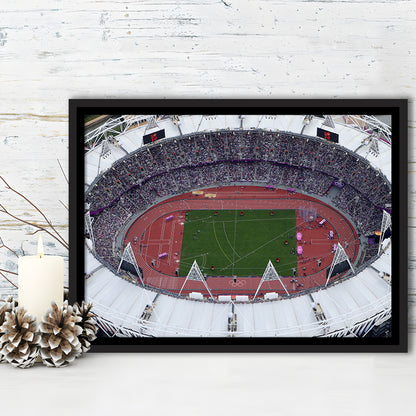 London Stadium in England, Stadium Canvas, Sport Art, Fan Gifts, Framed Canvas Print Wall Art, Floating Frame