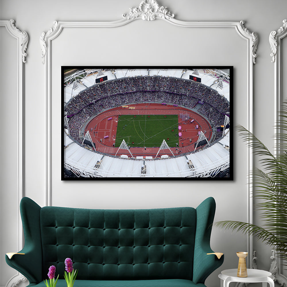 London Stadium in England, Stadium Canvas, Sport Art, Fan Gifts, Framed Art Print Wall Decor, Picture Framed