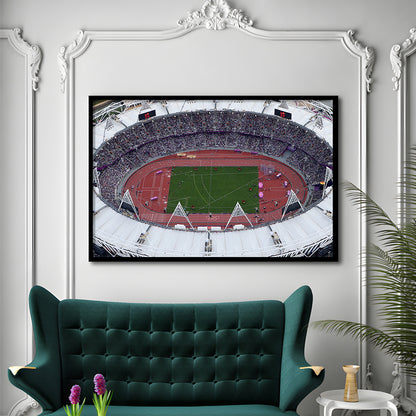 London Stadium in England, Stadium Canvas, Sport Art, Fan Gifts, Framed Art Print Wall Decor, Picture Framed