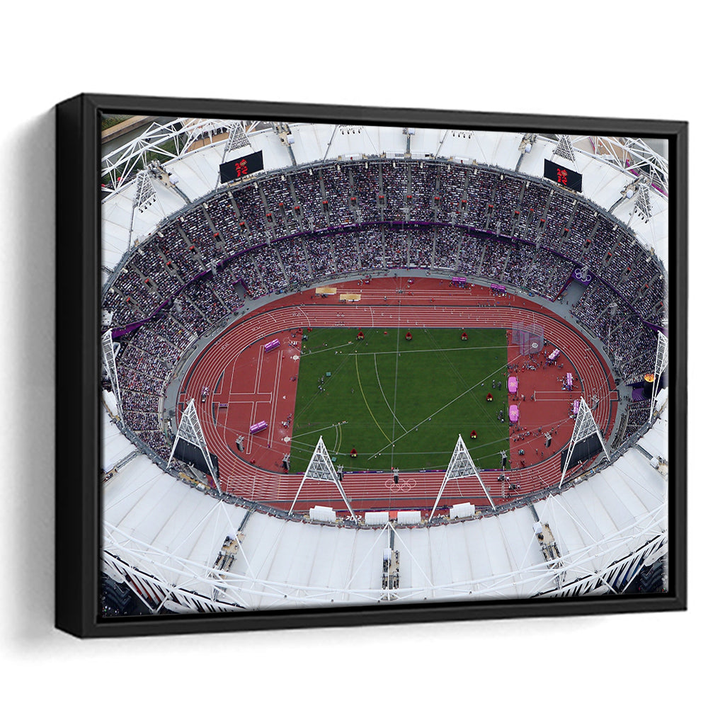 London Stadium in England, Stadium Canvas, Sport Art, Fan Gifts, Framed Canvas Print Wall Art, Floating Frame