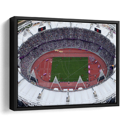 London Stadium in England, Stadium Canvas, Sport Art, Fan Gifts, Framed Canvas Print Wall Art, Floating Frame