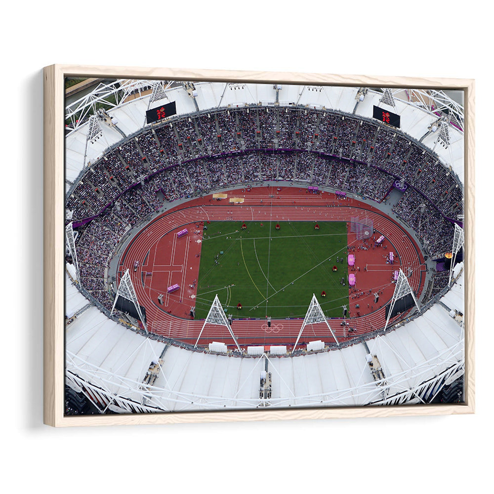 London Stadium in England, Stadium Canvas, Sport Art, Fan Gifts, Framed Canvas Print Wall Art, Floating Frame