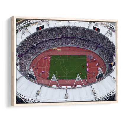 London Stadium in England, Stadium Canvas, Sport Art, Fan Gifts, Framed Canvas Print Wall Art, Floating Frame
