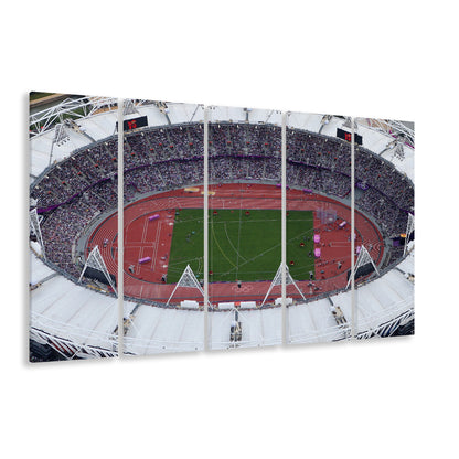 London Stadium in England, Stadium Canvas, Sport Art, Fan Gifts, 5 Panel B, Extra Large Canvas, Canvas Print Wall Art