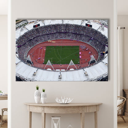 London Stadium in England, Stadium Canvas, Sport Art, Fan Gifts, Man Cave Decor, Art Print, Canvas Print Wall Art