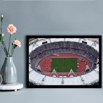 London Stadium in England, Stadium Canvas, Sport Art, Fan Gifts, Framed Art Print Wall Decor, Picture Framed