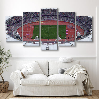 London Stadium in England, Stadium Canvas, Sport Art, Fan Gifts, 5 Panel, Large Canvas, Canvas Print Wall Art
