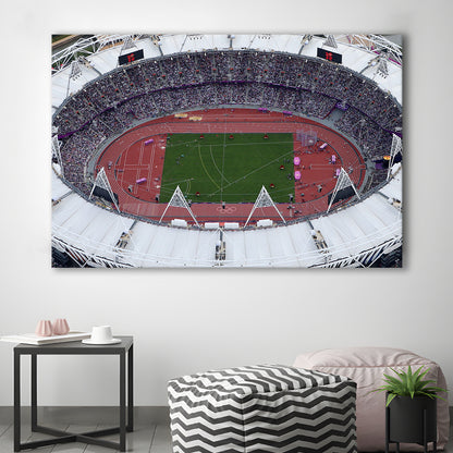 London Stadium in England, Stadium Canvas, Sport Art, Fan Gifts, Man Cave Decor, Art Print, Canvas Print Wall Art