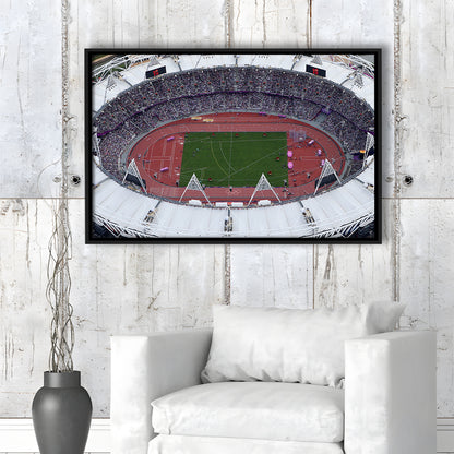 London Stadium in England, Stadium Canvas, Sport Art, Fan Gifts, Framed Canvas Print Wall Art, Floating Frame