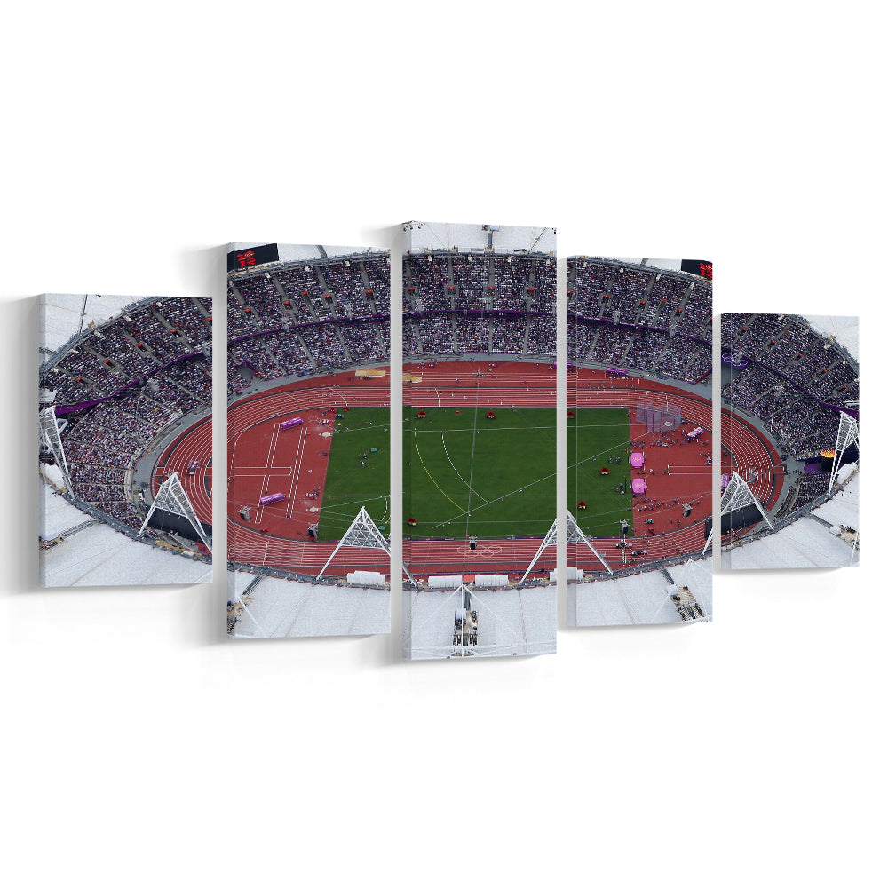 London Stadium in England, Stadium Canvas, Sport Art, Fan Gifts, 5 Panel, Large Canvas, Canvas Print Wall Art