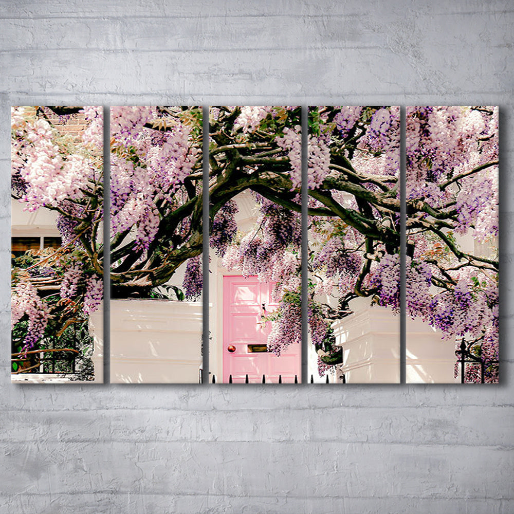 London Wisteria Photography Print, Notting Hill Wall Art, Printable, Multi Panels Canvas Print Wall Art