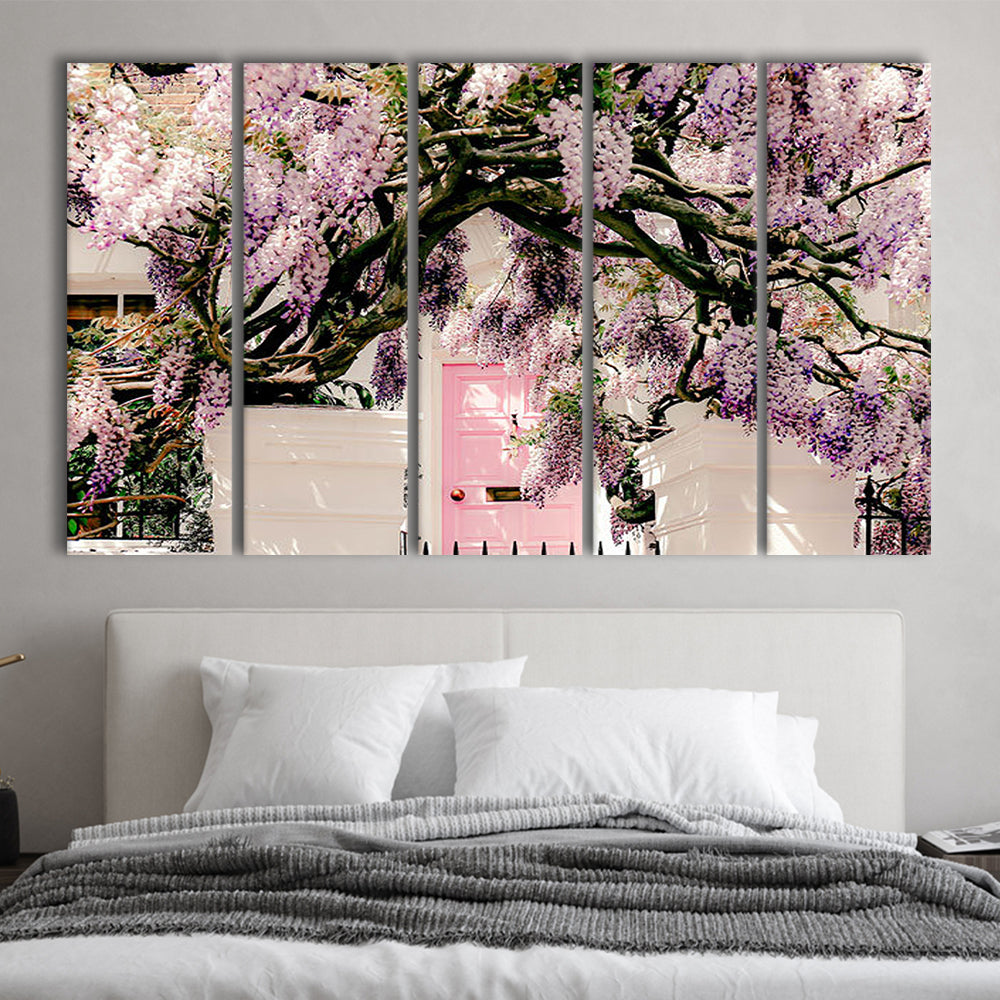 London Wisteria Photography Print, Notting Hill Wall Art, Printable, Multi Panels Canvas Print Wall Art
